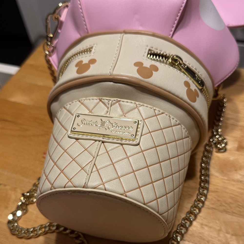 Loungefly Stitch Shoppe Mickey Ice Cream Cone Bag - Picture 3 of 7